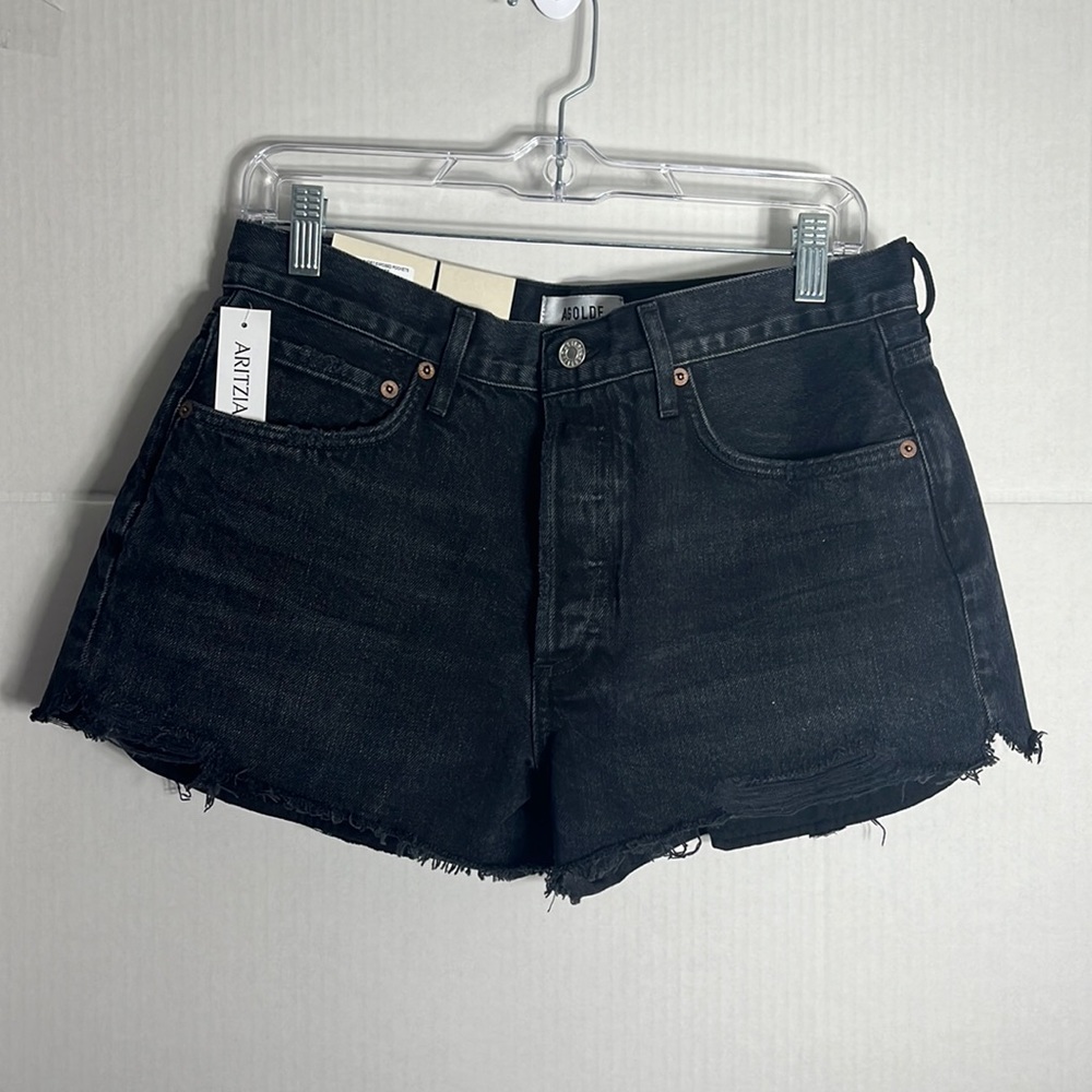 Agolde color trance black Parker Exposed Jean Short